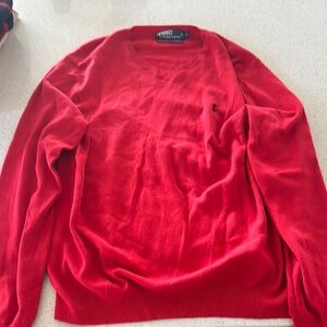 Polo by Ralph Lauren Red Crewneck Sweater
